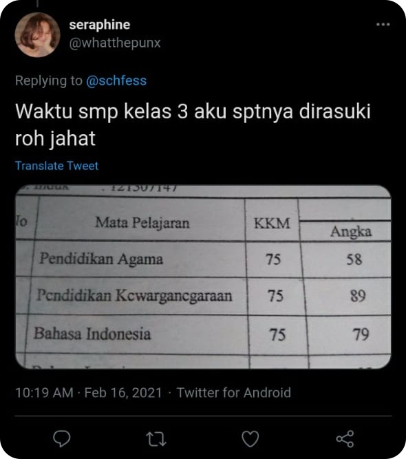 11 Curhatan lucu netizen +62 tentang nilai terjelek semasa sekolah