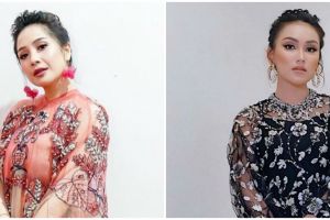 10 Potret beda gaya Nagita Slavina dan Ayu Ting Ting pakai baju kembar