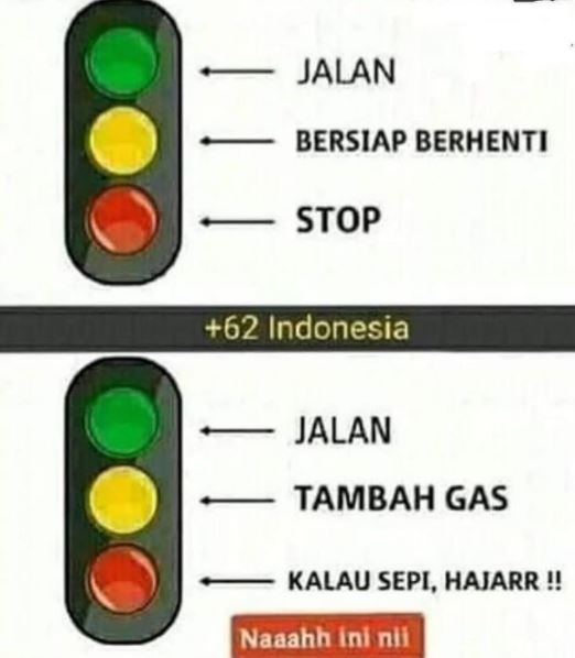 10 Meme lucu tingkah orang pas di lampu merah, bikin senyum kecut