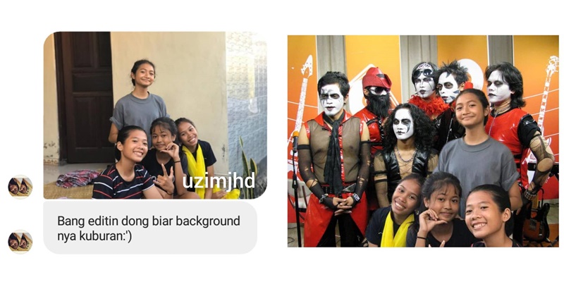 10 Orang ini minta fotonya diedit ganti background, hasilnya kocak