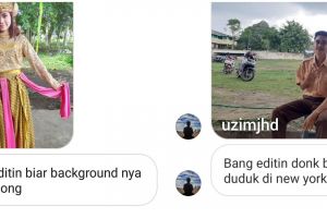 10 Orang ini minta fotonya diedit ganti background, hasilnya kocak