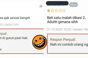 10 Respons penjual di review bintang satu, bikin senyum ngelus dada