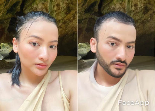 Foto editan 5 pemain Amanah Wali jadi cowok, Bulik Wiwik macho pol