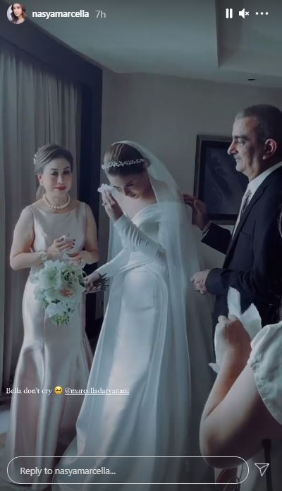 10 Momen pernikahan Marcella Daryanani dan Willy, berlangsung khidmat