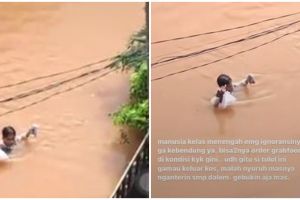 Kisah perjuangan ojol antar pesanan saat banjir ini tuai simpati