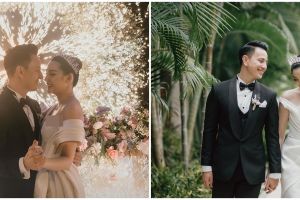 11 Momen resepsi Billy Davidson dan Patricia Devina di pinggir pantai