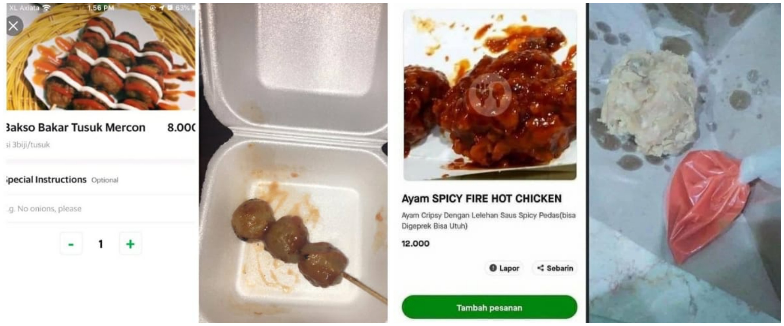 10 Potret orderan makanan di ojek online ini bikin nyengir zonk
