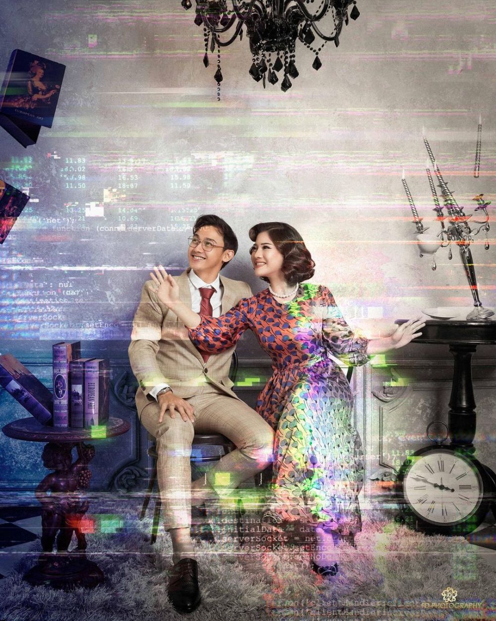 8 Gaya pemotretan Caesar Hito dan Felicya terinspirasi Wanda Vision