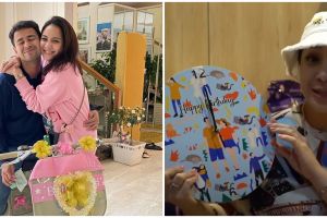 10 Momen Nagita Slavina buka hadiah dari karyawan, kertas kadonya unik
