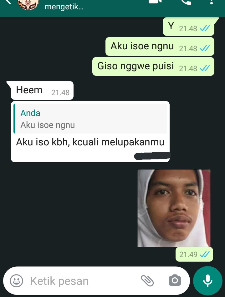 11 Chat lucu cowok ke gebetan ini endingnya bikin nyesek