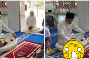 Aksi santai kucing di tengah proses akad nikah, ikutan jadi saksi