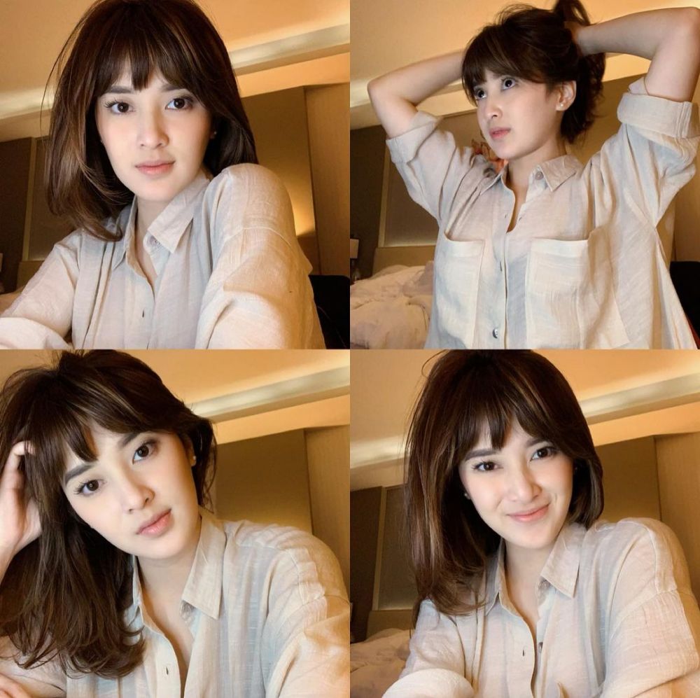 Gaya 8 pesinetron tampil dengan rambut poni, pesonanya kian terpancar