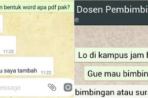 8 Chat mahasiswa ke dosen ini ngawurnya bak uji nyali