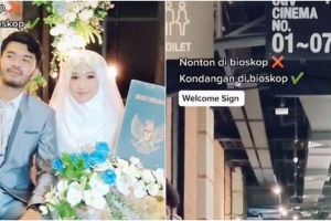 Antimainstream, pasangan ini gelar pesta pernikahan di bioskop