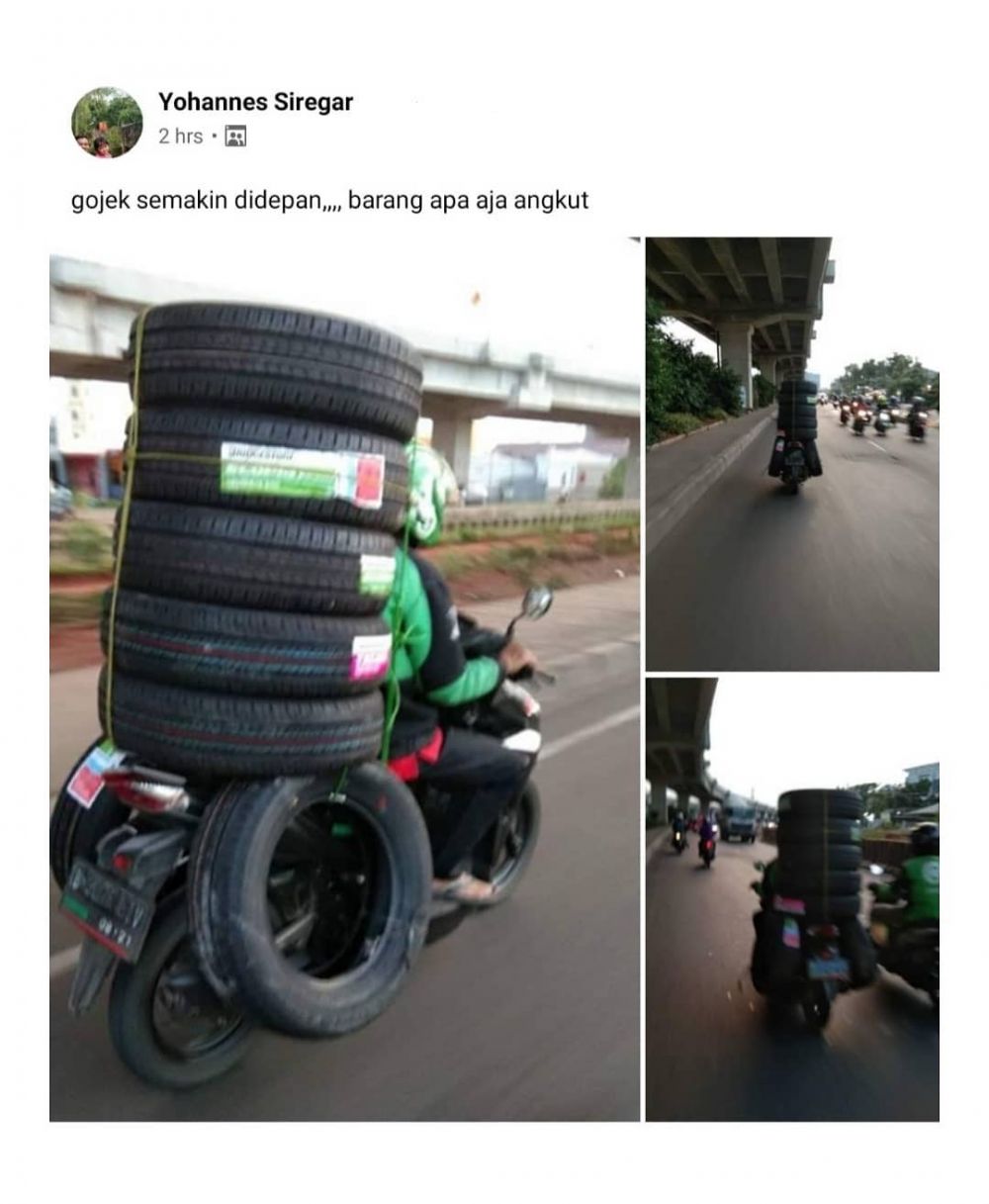 10 Perjuangan driver ojek online antar orderan ini bikin salut