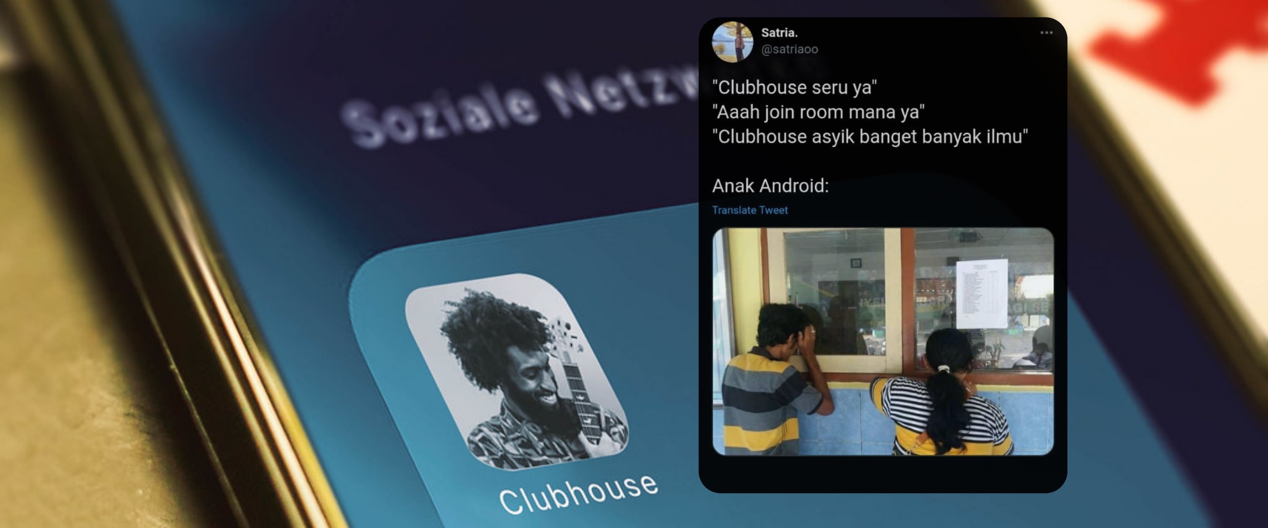 10 Curhatan lucu pengguna Android soal Clubhouse ini bikin nyengir