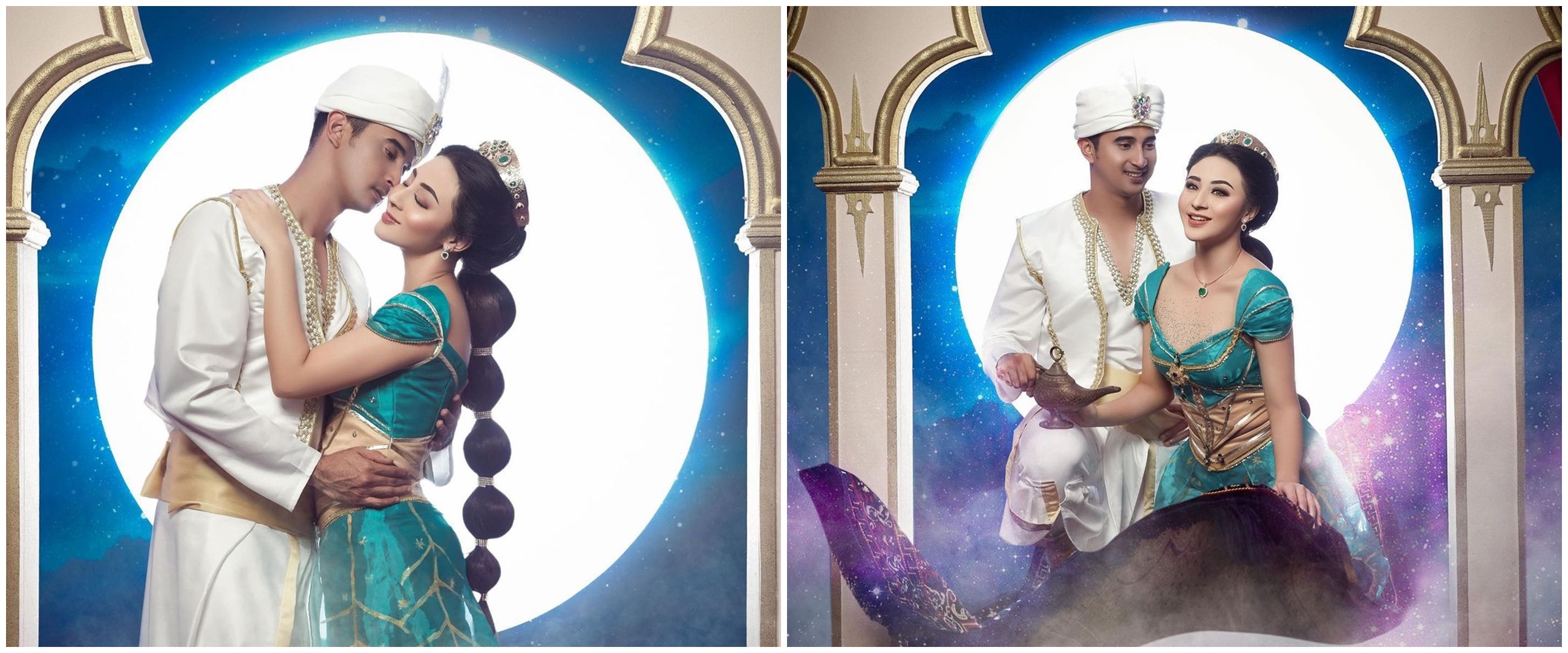7 Pemotretan Ali Syakieb dan Margin Wieheerm bertema Aladdin, kece