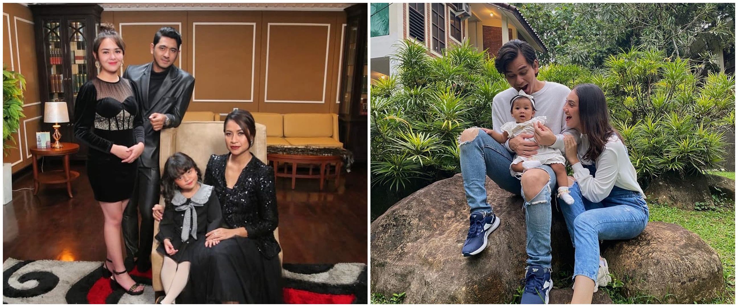 6 Momen seleb foto keluarga di sinetron, pose Arya Saloka bikin baper