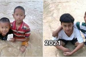 5 Potret transformasi warga saat daerahnya kebanjiran, curi perhatian