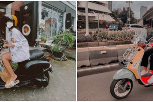 Gaya 8 seleb cantik saat kendarai Vespa, keren abis