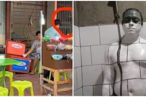 10 Potret orang berkamuflase dengan benda sekitar ini kocak abis