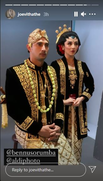 10 Potret Ali Syakieb dan Margin pakai baju pengantin Jawa, memukau