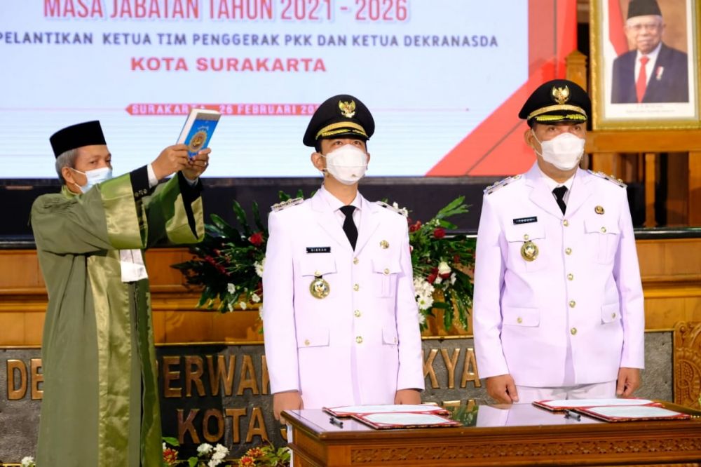 10 Momen Gibran Rakabuming Raka dilantik jadi Wali Kota Solo