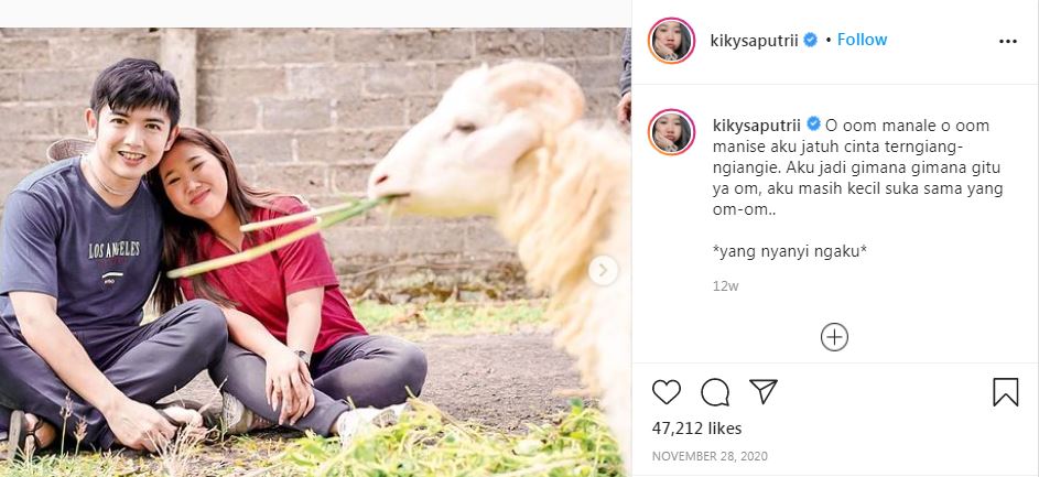 10 Gombalan mesra Kiky Saputri ini bikin jomblo kelepek-kelepek