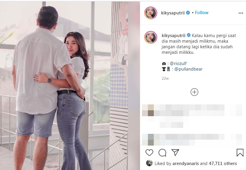 10 Gombalan mesra Kiky Saputri ini bikin jomblo kelepek-kelepek