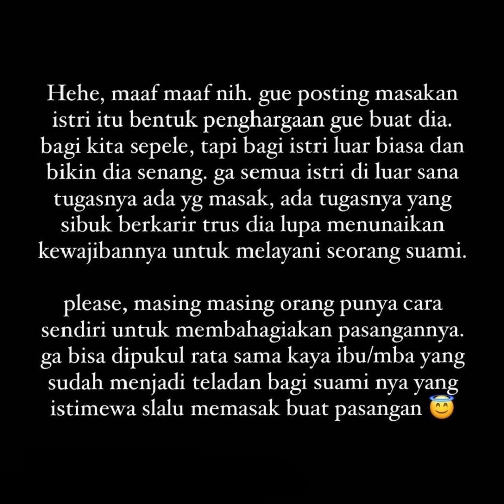 Disebut norak posting masakan istri, Taqy Malik beri jawaban menohok