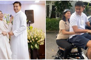 8 Potret manis Tata Janeeta dan Brotoseno boncengan sepeda, beli sayur