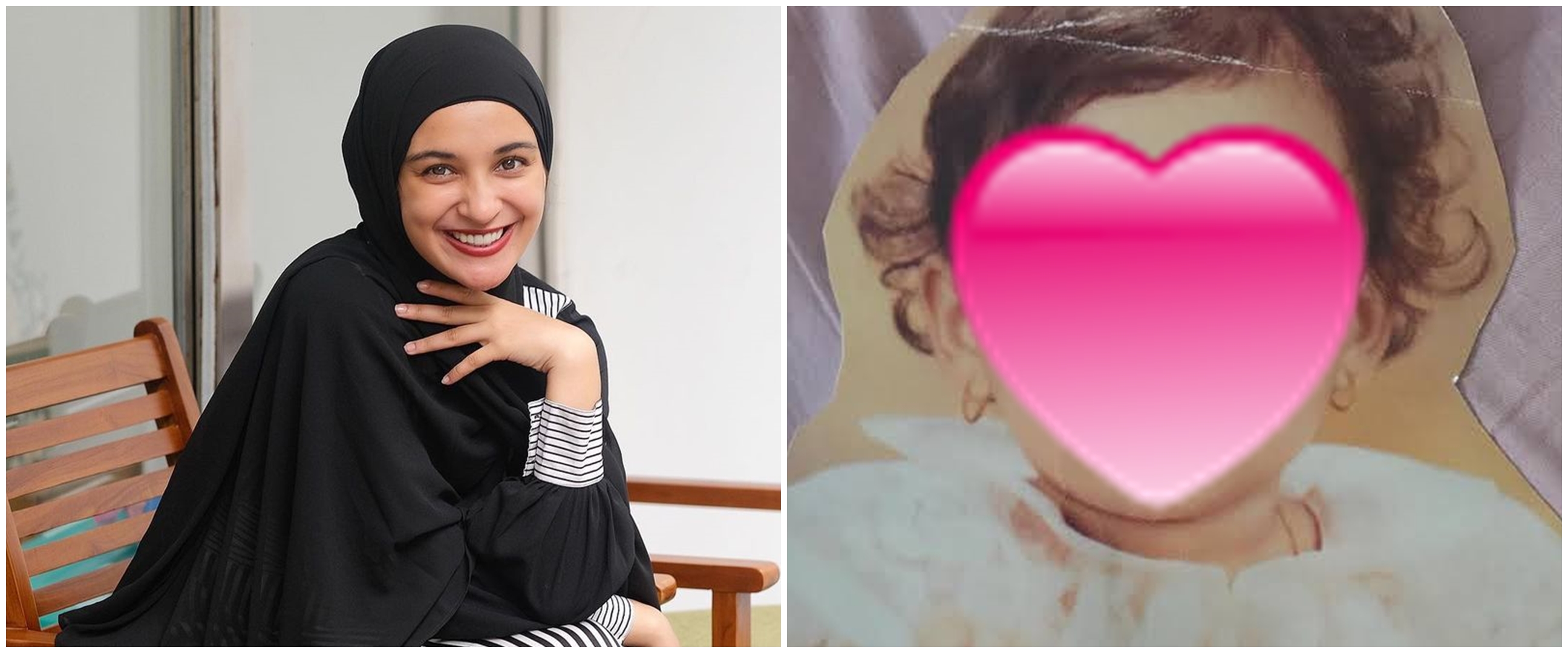 10 Potret masa kecil Shireen Sungkar ini bak kembar dengan putrinya