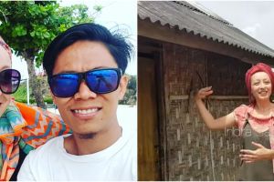 Menikah dengan pria asal lombok, Bule ini bahagia tinggal di gubuk
