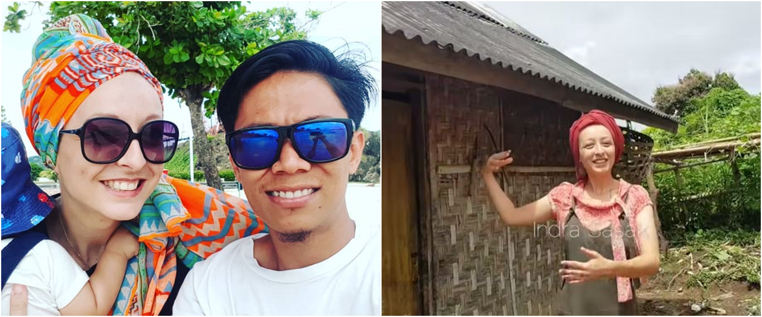 Menikah dengan pria asal lombok, Bule ini bahagia tinggal di gubuk