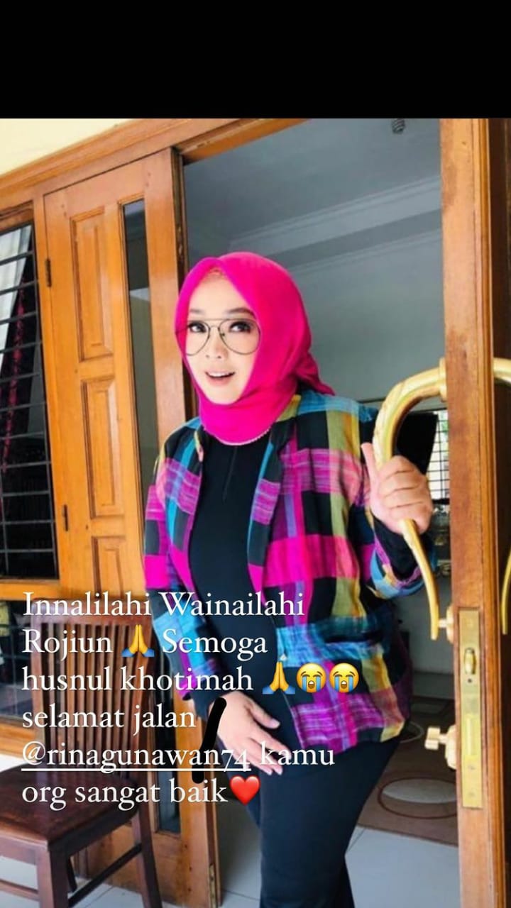 Ucapan duka mendalam 10 seleb Tanah Air atas meninggalnya Rina Gunawan