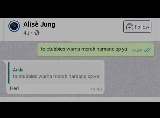 10 Chat lucu balasan nyeleneh teman ini bikin senyum tipis