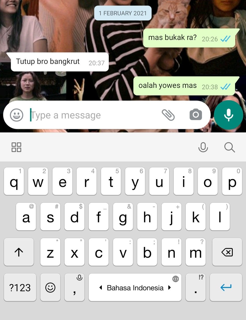 10 Chat pemberitahuan pedagang bangkrut ini bikin kasihan