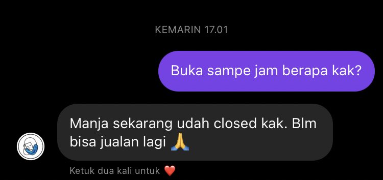 10 Chat pemberitahuan pedagang bangkrut ini bikin kasihan