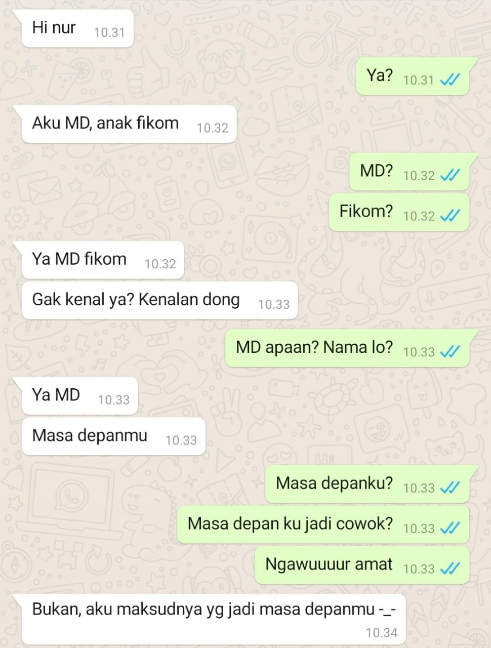 10 Chat salah paham saat kenalan dengan orang baru, bikin kerutin dahi