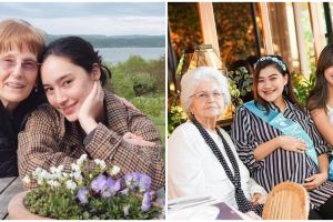 Potret kebersamaan 6 seleb bareng kakek-nenek bule, parasnya mirip