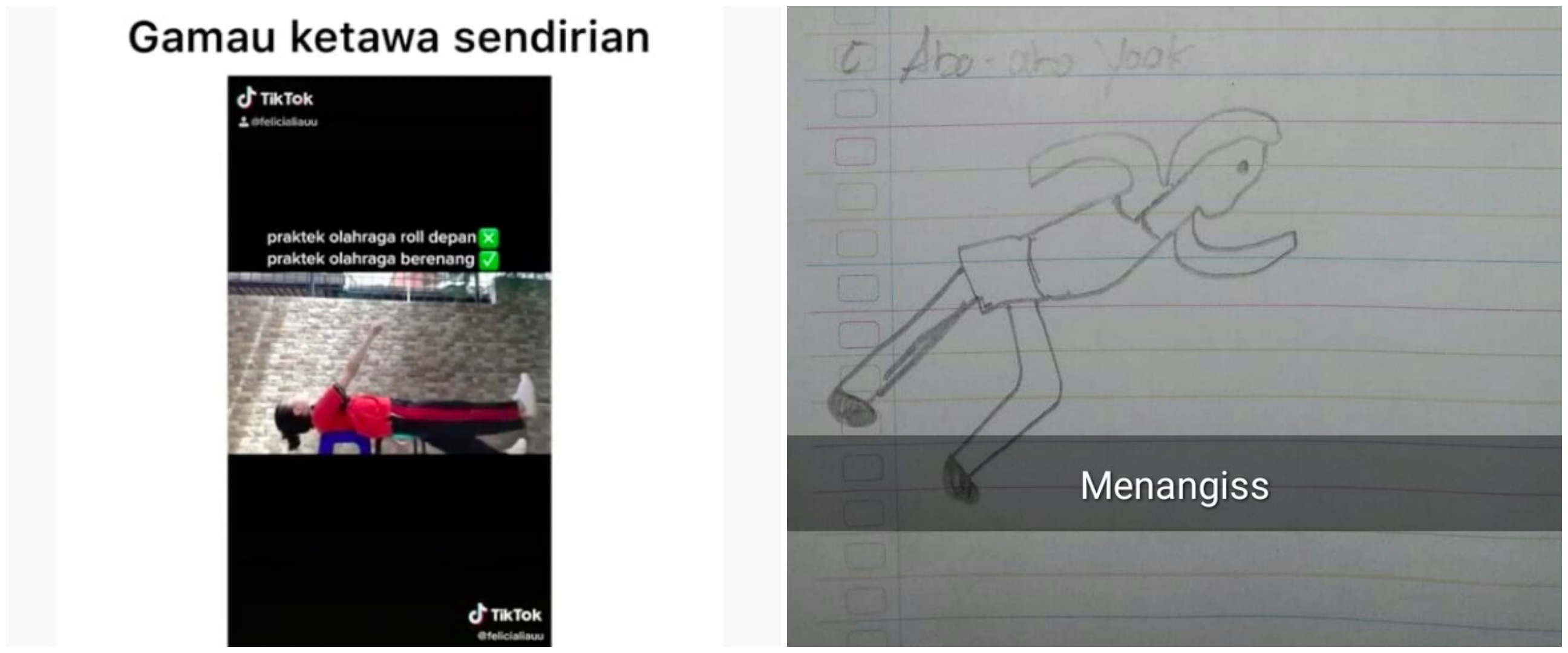 Begini jadinya jika 8 tugas olahraga dikerjakan online, kocak