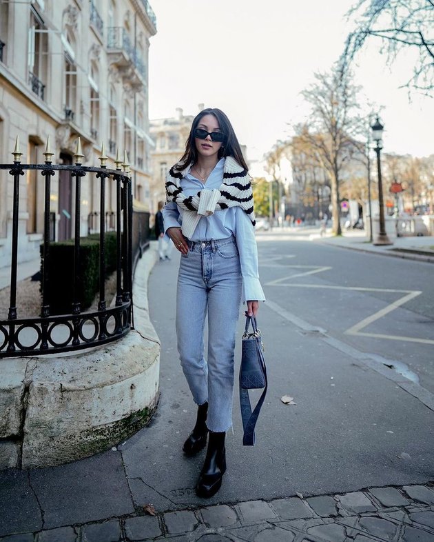 10 Gaya OOTD Alyssa Daguise saat di Paris, selalu pakai tas branded