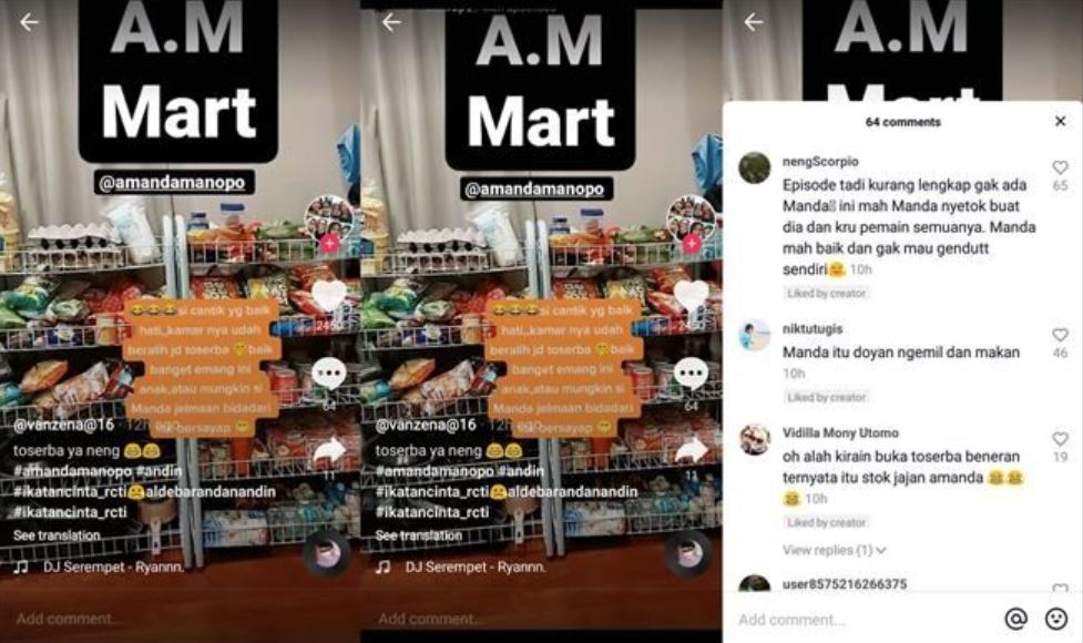 6 Penampakan kamar Amanda Manopo di lokasi syuting, ada ‘minimarket’