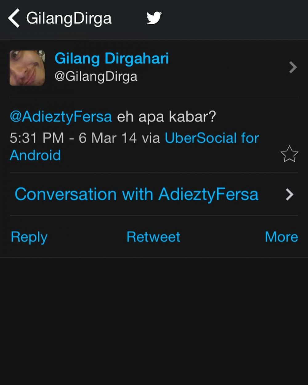 Adiezty Fersa bongkar isi chat PDKT Gilang Dirga, jodoh tak ke mana