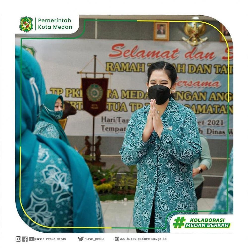 10 Gaya Kahiyang Ayu jadi Ketua PKK Kota Medan, auranya terpancar