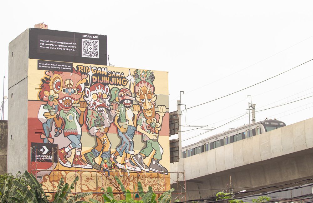 Kampanye bersihkan udara Jakarta lewat street art mural berlanjut