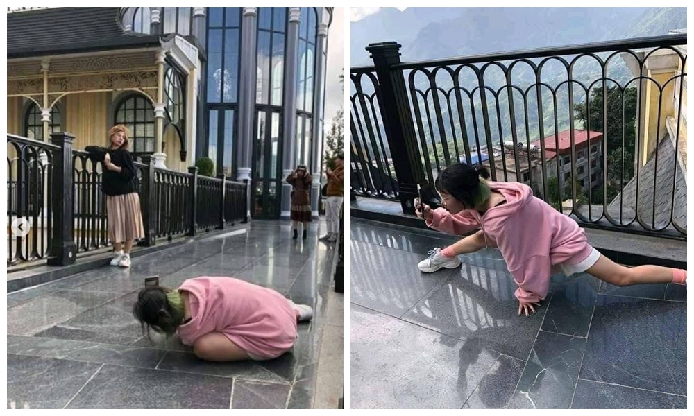 10 Pose kocak orang saat fotoin teman ini ngeselin, ada yang tiduran