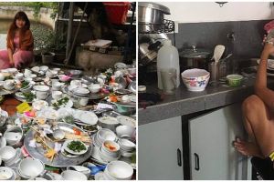 10 Momen lucu ketika cuci piring ini bikin pengen bantu sambil nyengir