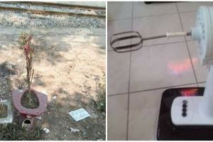 10 Momen lucu pakai benda nggak sesuai fungsi, kocak abis