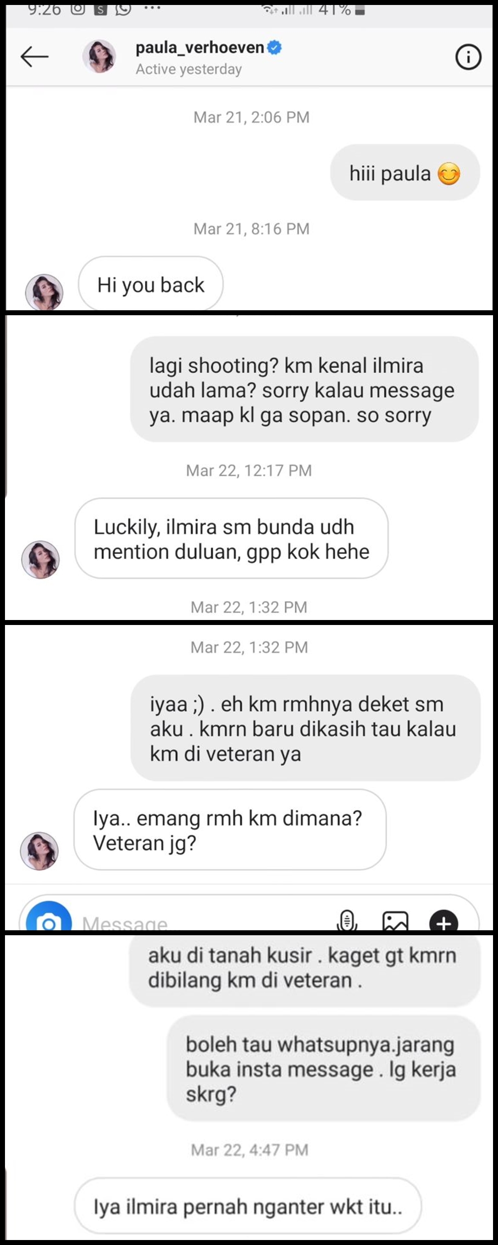 Intip isi chat 5 pasang seleb saat zaman masih PDKT, bikin baper